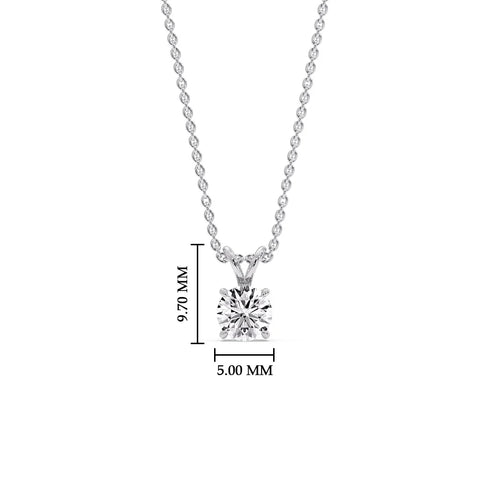 Solitaire Round Duo – 0.50 CT Lab Diamond Matching Stud Earrings & 1.00 CT Pendant (1.50 Ctw | F-G / VS1)