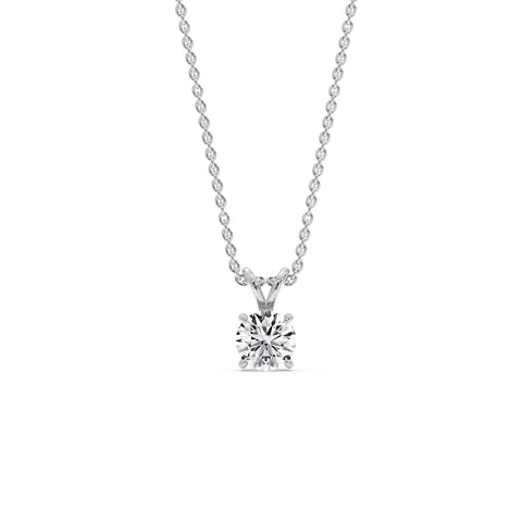 Solitaire Round Duo – 0.50 CT Lab Diamond Matching Stud Earrings & 1.00 CT Pendant (1.50 Ctw | F-G / VS1)