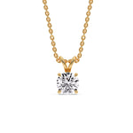 Load image into Gallery viewer, Round 4 Prong Solitaire Pendant
