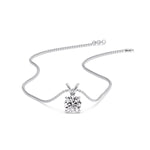 Load image into Gallery viewer, Round 4 Prong Solitaire Pendant
