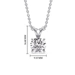 Load image into Gallery viewer, Round 4 Prong Solitaire Pendant
