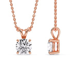 Load image into Gallery viewer, Round 4 Prong Solitaire Pendant
