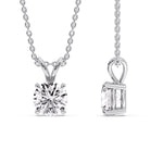 Load image into Gallery viewer, Round 4 Prong Solitaire Pendant
