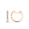 Load image into Gallery viewer, round-and-baguette-diamond-huggie-earrings-in-rose-gold-FDEAR11241ANGLE2-NL-RG