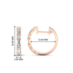Load image into Gallery viewer, round-and-baguette-diamond-huggie-earrings-in-rose-gold-FDEAR11241ANGLE1-NL-RG_504d90fb-d9a2-4477-90b3-7b27f8ab4131
