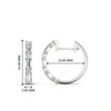 Load image into Gallery viewer, round-and-baguette-diamond-huggie-earrings-in-white-gold-FDEAR11241ANGLE1-NL-WG_a1be215e-9b11-483b-8ff6-c03f2573e259