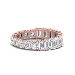 Load image into Gallery viewer, round-and-emerald-cut-eternity-wedding-band-in-rose-gold-FDEWB10777-NL-RG