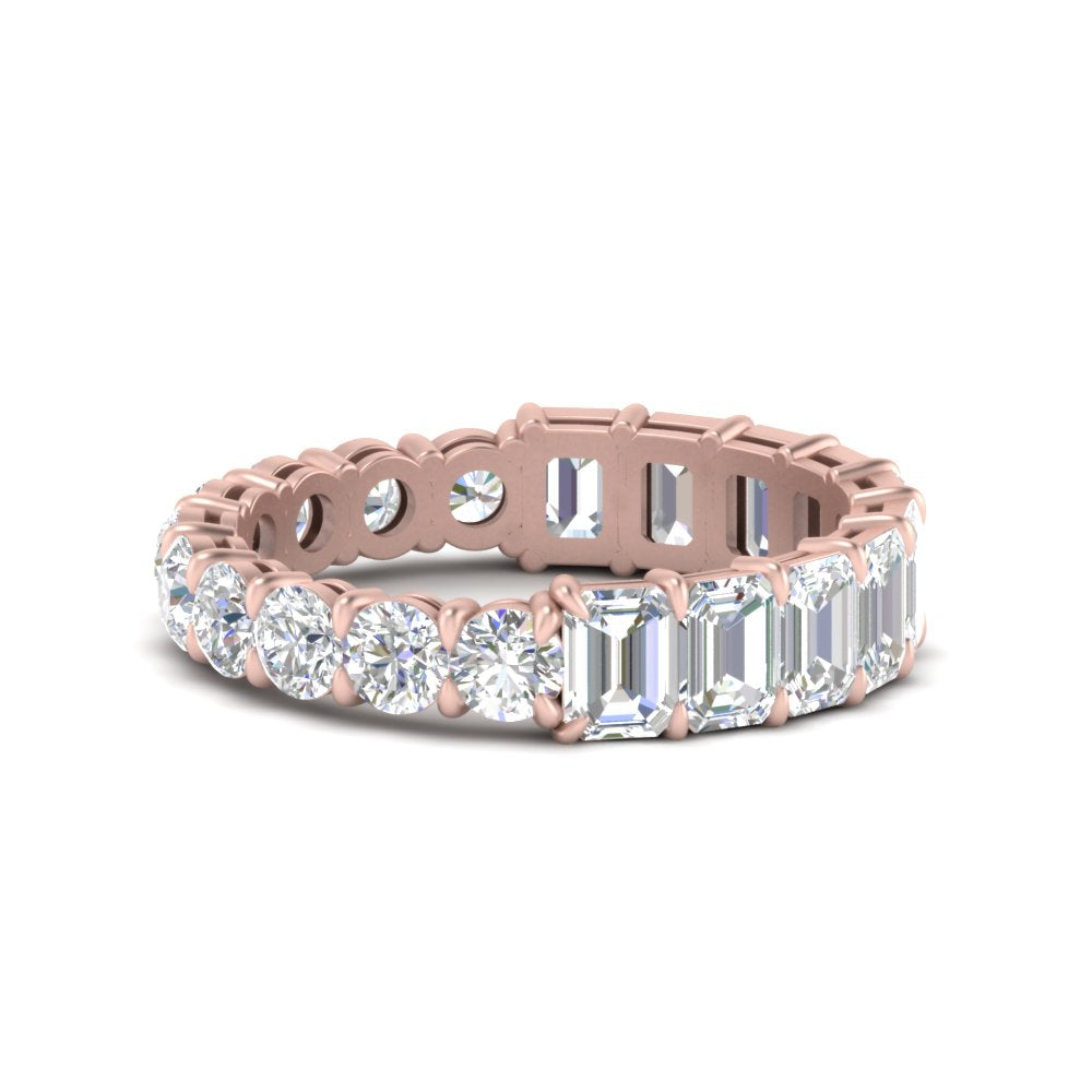 round-and-emerald-cut-eternity-wedding-band-in-rose-gold-FDEWB10777-NL-RG