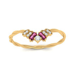 Load image into Gallery viewer, round-baguette-pink-sapphire-twisted-wedding-band-in-yellow-gold-FD9703BGSADRPI-NL-YG.jpg
