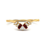 Load image into Gallery viewer, round-baguette-ruby-twisted-wedding-band-in-yellow-gold-FD9703BGRUDR-NL-YG.jpg

