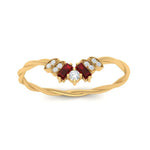 Load image into Gallery viewer, round-baguette-ruby-twisted-wedding-band-in-yellow-gold-FD9703BGRUDR-NL-YG.jpg
