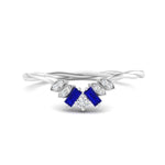 Load image into Gallery viewer, round-baguette-sapphire-twisted-wedding-band-in-white-gold-FD9703BGSABL-NL-WG.jpg
