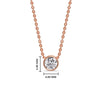Load image into Gallery viewer, Round Bezel 0.75 Carat Solitaire Pendant