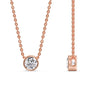 Load image into Gallery viewer, Round Bezel 0.75 Carat Solitaire Pendant