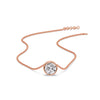 Load image into Gallery viewer, Round Bezel 0.75 Carat Solitaire Pendant
