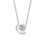Load image into Gallery viewer, Round Bezel 0.75 Carat Solitaire Pendant