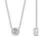Load image into Gallery viewer, Round Bezel 0.75 Carat Solitaire Pendant