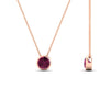 Load image into Gallery viewer, Round Bezel 0.75 Carat Solitaire Pendant