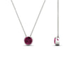Load image into Gallery viewer, Round Bezel 0.75 Carat Solitaire Pendant