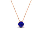 Load image into Gallery viewer, Round Bezel 0.75 Carat Solitaire Pendant