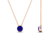 Load image into Gallery viewer, Round Bezel 0.75 Carat Solitaire Pendant
