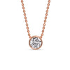 Load image into Gallery viewer, Round Bezel Solitaire Diamond 1.50 Carat Pendant