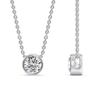 Load image into Gallery viewer, Round Bezel Solitaire Diamond 1.50 Carat Pendant
