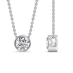 Load image into Gallery viewer, Round Bezel Solitaire Diamond 2.50 Carat Pendant