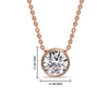 Load image into Gallery viewer, Round Bezel Solitaire Diamond 4 Carat Pendant