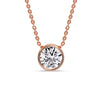Load image into Gallery viewer, Round Bezel Solitaire Diamond 4 Carat Pendant