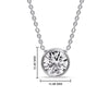 Load image into Gallery viewer, Round Bezel Solitaire Diamond 4 Carat Pendant