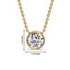 Load image into Gallery viewer, Round Bezel Solitaire Diamond 4 Carat Pendant