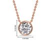 Load image into Gallery viewer, Round Bezel Solitaire Diamond 5 Carat Pendant