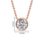 Load image into Gallery viewer, Round Bezel Solitaire Diamond 5 Carat Pendant

