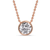 Load image into Gallery viewer, Round Bezel Solitaire Diamond 5 Carat Pendant