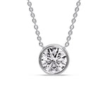 Load image into Gallery viewer, Round Bezel Solitaire Diamond 5 Carat Pendant
