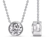 Load image into Gallery viewer, Round Bezel Solitaire Diamond 5 Carat Pendant