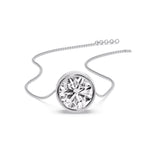 Load image into Gallery viewer, Round Bezel Solitaire Diamond 5 Carat Pendant
