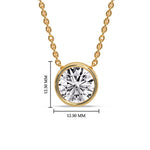 Load image into Gallery viewer, Round Bezel Solitaire Diamond 5 Carat Pendant
