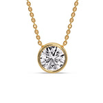 Load image into Gallery viewer, Round Bezel Solitaire Diamond 5 Carat Pendant
