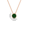 Load image into Gallery viewer, Round Bezel Solitaire Diamond 1.50 Carat Pendant
