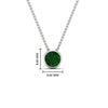 Load image into Gallery viewer, Round Bezel Solitaire Diamond 1.50 Carat Pendant