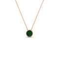 Thumbnail 60 - round-bezel-solitaire-emerald-half-carat-pendant-in-rose-gold-FD-PD10538ROGEMGRANGLE1-NL-0.50CT-RG
