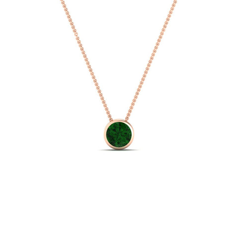 round-bezel-solitaire-emerald-half-carat-pendant-in-rose-gold-FD-PD10538ROGEMGRANGLE1-NL-0.50CT-RG