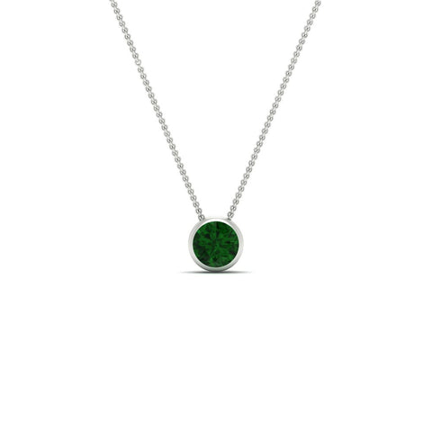 round-bezel-solitaire-emerald-half-carat-pendant-in-white-gold-FD-PD10538ROGEMGRANGLE1-NL-0.50CT-WG