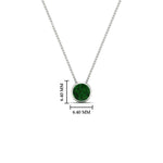 Load image into Gallery viewer, Round Bezel Solitaire Half Carat Pendant
