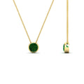 Thumbnail 69 - round-bezel-solitaire-emerald-half-carat-pendant-in-yellow-gold-FD-PD10538ROGEMGRANGLE2-NL-0.50CT-YG