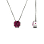 Load image into Gallery viewer, Round Bezel Solitaire Diamond 1.50 Carat Pendant