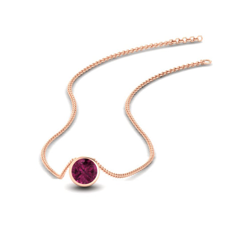 round-bezel-solitaire-pink-sapphire-half-carat-pendant-in-rose-gold-FD-PD10538ROGSADRPI-NL-0.50CT-RG