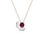 Load image into Gallery viewer, Round Bezel Solitaire Half Carat Pendant
